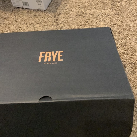 Frye gabby perforated suede lace up booties open toe size 8 - Picture 5 of 6